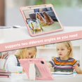 thumbnail image 5 of iPad Pro 12.9 inch 5th Generation 2021 Case,Dteck Shockproof Rubber Hybrid 3-Layer Protection Heavy Duty Case Kickstand Cover Pen Holder Design for iPad Pro 12.9" 5th Gen 2021,Pink, 5 of 6