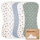 thumbnail image 1 of Paños para eructar KeaBabies de algodón orgánico, paquete de 5 unidades, unisex, 21 x 26 cm, 1 of 9