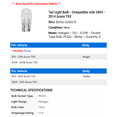 thumbnail image 2 of Tail Light Bulb - Compatible with 2004 - 2014 Acura TSX 2005 2006 2007 2008 2009 2010 2011 2012 2013, 2 of 2