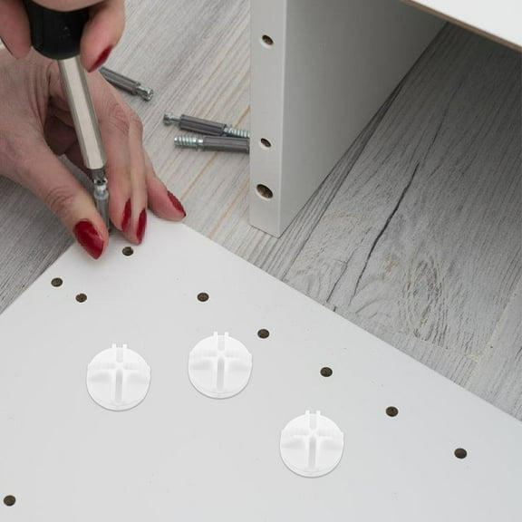 MUSEYA Storage Solutions Wire Cube Connectors White ABS 25pcs