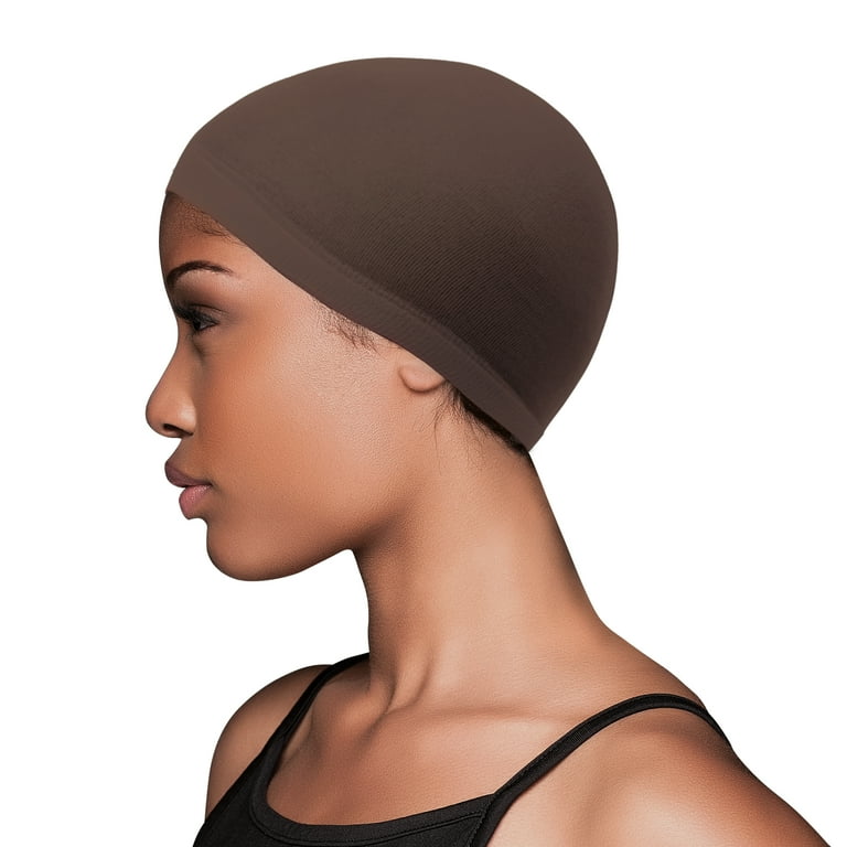 Evolve Brown Wig Cap 2 Count Walmart