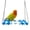 Blue, variant on Bird Swing, Parakeet Swing, Parrot Perch Stand, Natural Wooden Swing Hanging Toys for Budgerigar, Parakeet, Conure, Cockatiel, Mynah, Love Birds, Finches.