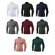 thumbnail image 5 of Sonducket Ropa interior térmica para hombre, camisetas deportivas de invierno de alta elasticidad para hombre, jersey largo con cremallera para Camisetas Gris oscuro Sonducket AP013564-06, 5 of 6