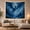 Dragon Forest, variant on Blue Dragon Flying Above a Moonlit Forest, Dramatic Fantasy Style for Dragon Lovers, Mythic Wall Art, Housewarming Gift, Tapestry Wall Hanging for Bedroom and Living Room