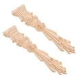 thumbnail image 2 of LOLIPPYY 2pcs Wooden Carved Unpainted Applique Roman Column Applique Roman Column Decor, 2 of 3