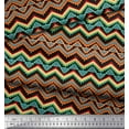 thumbnail image 3 of Soimoi Georgette Viscose Fabric Geometric Southwestern Decor Fabric Printed Yard 42 Inch Wide, 3 of 3