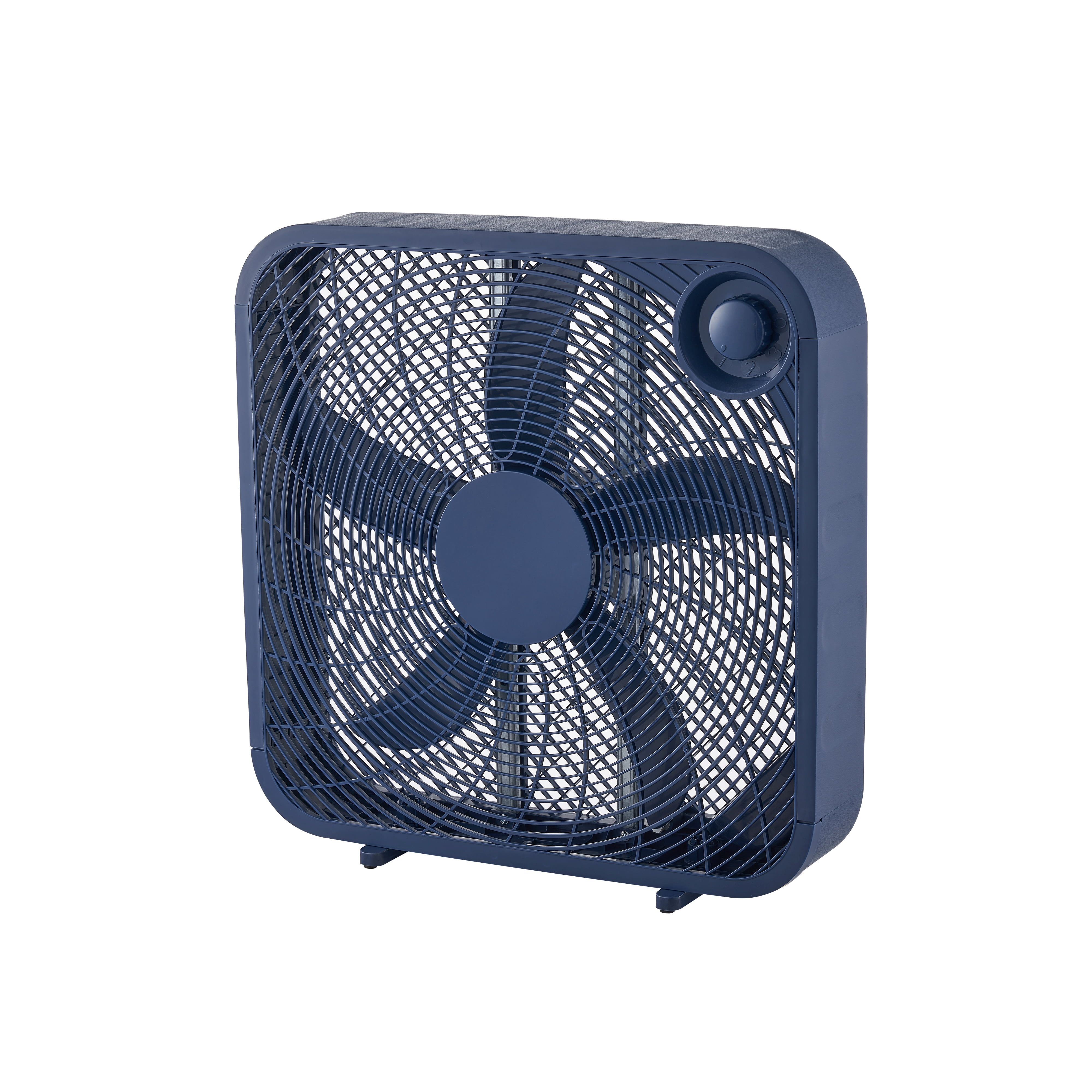 Mainstays 20-inch 3-Speed Box Fan, Washed Indigo, FB50-16HNV