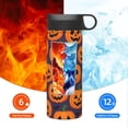 thumbnail image 6 of 18oz Thermal Space Pot With Straw Stainless Steel Thermos Cup Double Insulation For Outdoor Sports Commuting Camping Jack-O'-Lantern Halloween Pattern, 6 of 8