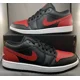thumbnail image 1 of Ni - ke Ni - ke Air Jordan 1 Low Bred Twist Shoes Black White Red NIB 8.5M/10W #553558-067, 1 of 5