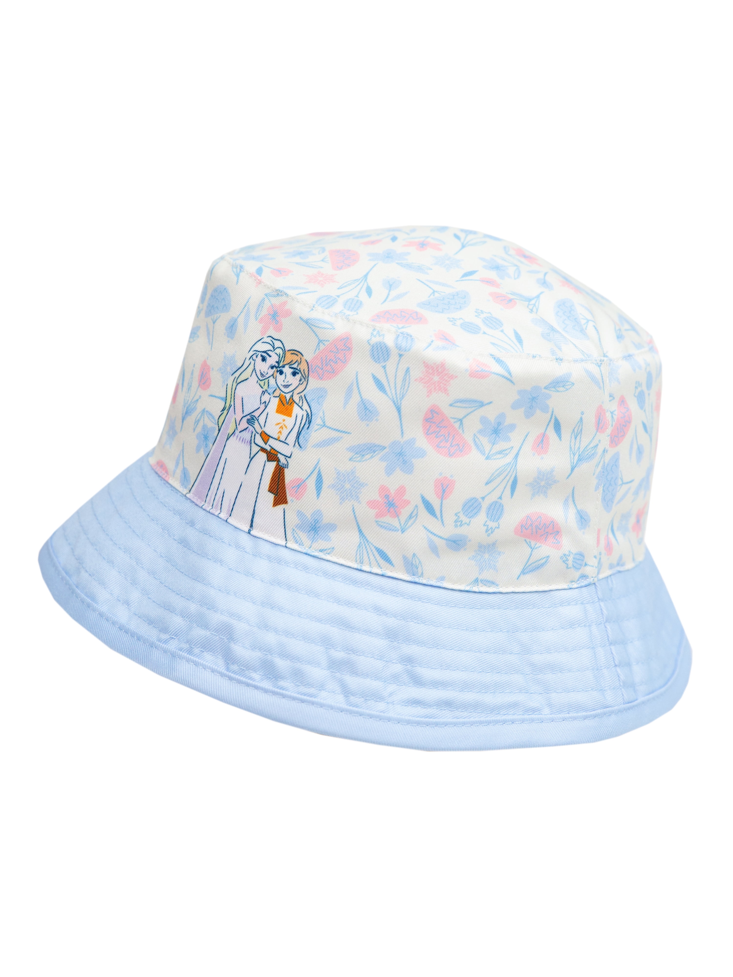 Disney Frozen Toddler Girls Blue Reversible Bucket Style Swim Hat