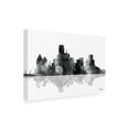 thumbnail image 2 of Marlene Watson 'Dallas Texas Skyline BG 1' Canvas Art, 2 of 3