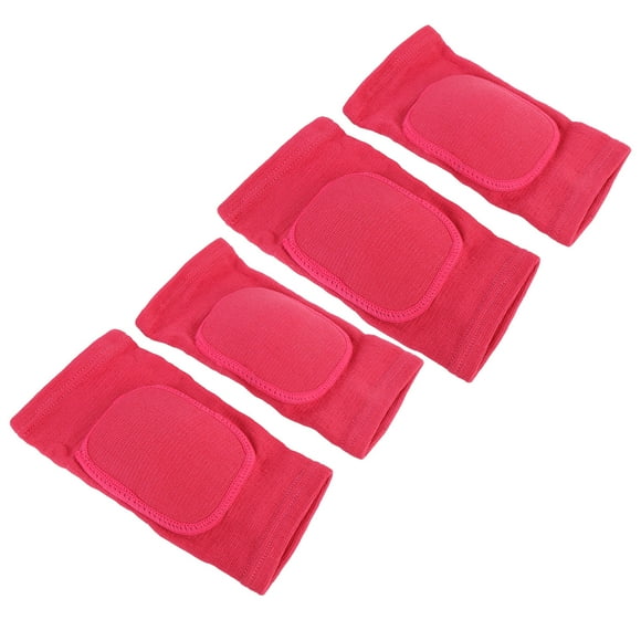 1 Pair Ice Hockey Knee Pads, Kids Knee Sleeves, Breathable Elastic Knee Brace for Sports, Anti Slip Knee Protector, with Thickened Foam Sponge Pad, for Volleyball, Basketball, Yoga