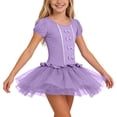 thumbnail image 2 of Edvintorg Girls Tutu Dress Tulle Stretchy Crew Neck Short Sleeve Princess Dresses Kids Clothes Girls Size 3-13, 2 of 9