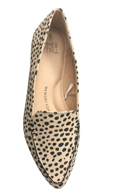 Time and Tru Women’s Animal Print Feather Flats, Wide Width Available - image 5 of 6