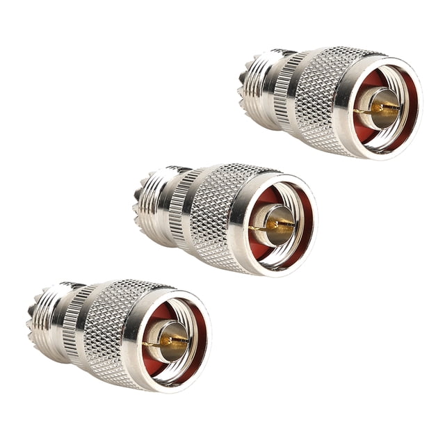 3Pcs Conector N-Macho a UHF EOTVIA Hembra Adaptador Coaxial RF 50ohm