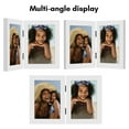 thumbnail image 2 of Americanflat 5" x 7" Hinged Picture Frame for 2 Photos - White, 2 of 6