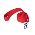 thumbnail image 1 of Siumouhoi 6 FT Cachorro/perro Leashes, Correa de Estilo Tradicional Fuerte con Gancho de Collar Fácil de Usar, Correa para Perro Ideal para Perro Pequeño y Mediano y Grande (1 in x 6 FT, Rojo), 1 of 5