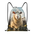 thumbnail image 1 of Bingfone Cute Prairie Sheep Herd Drawstrings Backpacks Bags for Men Women Gym Drawstrings Bag-Small, 1 of 6