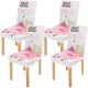 thumbnail image 1 of Funda protectora para silla ABPHQTO Little Princess Pig Cute Watercolor Piggy Juego de 4, 1 of 4