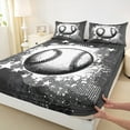 thumbnail image 5 of jejeloiu Baseball Game Twin Sheet Sets,Splashing Ink Twin Fitted Sheet,Sport Theme Flat Sheet,Luxury Bedroom Decor,3pcs, 5 of 7