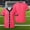 Watermelon Red, variant on MGDXOX Kids Short Sleeve V Neck Baseball Jersey Button Up Front Breathable Mesh Fabric Spring Summer Sports Practice Casual Team Uniform Wear Blue 110