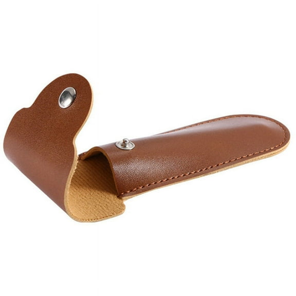 2X Case Travel Holder Manual Double Edge Razors Container PU Leather Bag