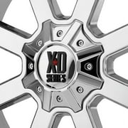 KMC WHEELS KMC XD Series Wheel Center Hub Cap Chrome Tall for XD825 8x170 Bolt Pattern