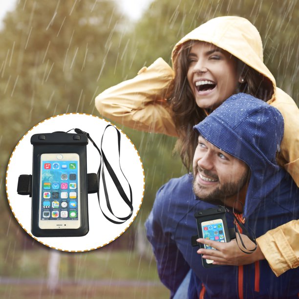 Ganfancp 1Pcoutdoor Camping Pesca Natación Dustproofs Teléfono Bolsa Ofertas Del Día Liquidación 1X Bolsa Impermeable, 1X Cordón, 1X Correa para El Brazo