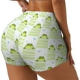 thumbnail image 2 of Kdxio Frogs and Dragonflies Print Workout Shorts for Women Seamless Soft Smooth Gym Yoga Scrunch Active Shorts, 2 of 9