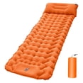 thumbnail image 2 of Step-On Self-Inflating Sleeping Pad With Built-In Foot Pump - Portable Camping Mattress 76x27x3.1in Waterproof Outdoor Nap Cushion For Backpacking Hiking Travel 4 Colors, 2 of 6