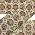 thumbnail image 1 of IBA Indianbeautifulart White Mandala Kaleidoscope Fabric Lace Dressmaking Velvet&nbsp;Trim&nbsp;Tape Printed Sewing Lace 9 Yards 3 Inches, 1 of 1