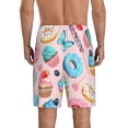 thumbnail image 3 of Fotbe Cupcakes and Donuts Pajama Shorts for Men, Men's Pajama Bottoms, Sleepwear,Short Pajama Pants-X-Large, 3 of 9