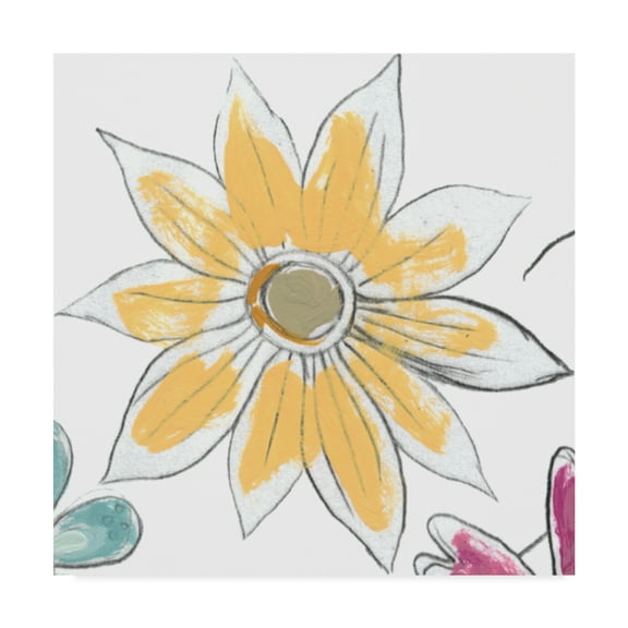 Trademark Fine Art 'Happy Sentiments I' Canvas Art by June Erica Vess