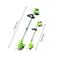 ZIHUI Cordless Brush Cutter 24V Electric Lawn Mower Handheld Brush