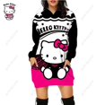 thumbnail image 1 of 2023 Anime Hello Kitty Automne Robe à Capuche pour Femmes Robe Sweat Mode pour Femmes Robe Décontractée à Capuche avec Poche Robe Mini, 1 of 7