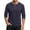Dark Blue（mens shirts）, variant on GuangCheng George Mens Henley Long Sleeve T-Shirts,Slim Fit,Soft,Cotton Blend,Button Placket Shirts Pullover Tops,Hot Pink,Size S