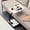 White, variant on C Table End Table, 360°Swivel TV Tray Table for Small Spaces, C Shaped Side Tables with Rolling Wheels Living Room and Bedroom for Sofa, Bed,Chair, Snack