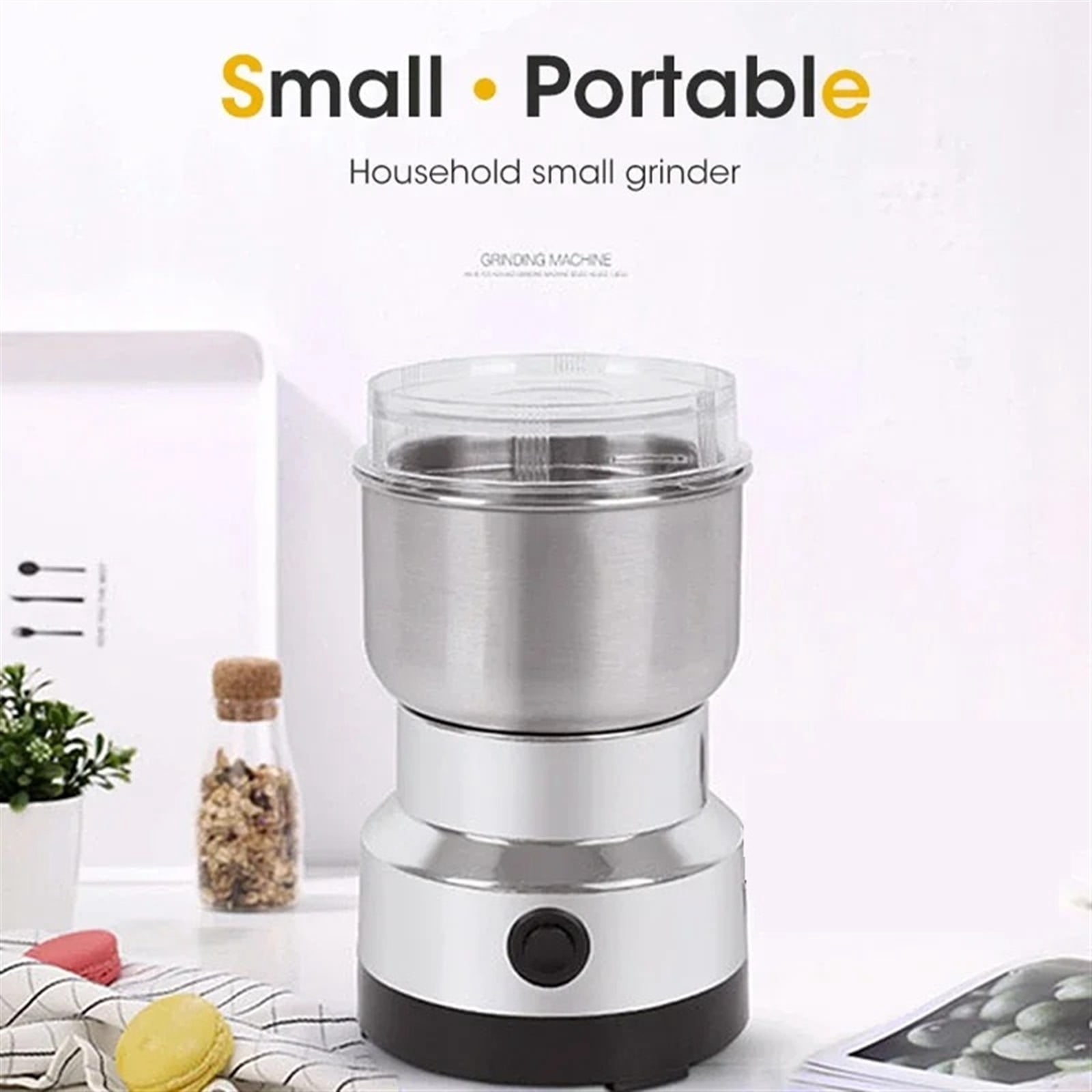 Mini Electric Grinder Household 300ml Ultrafine Baby Food Pulverizer Coffee Grinder Spice Pepper Grinder Grain Mill 4 Blades