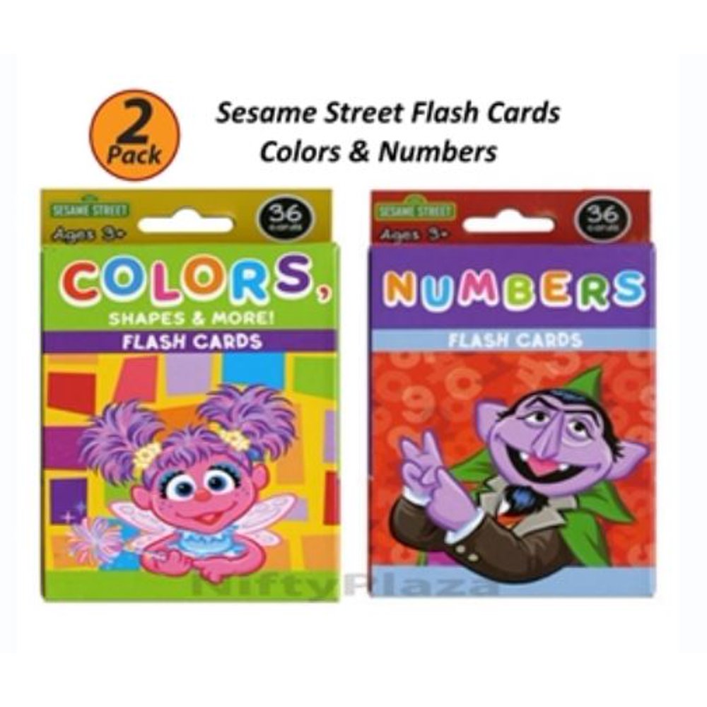 Sesame Street Flash Cards Colors and Numbers Combo Pack