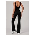 thumbnail image 4 of SKQIT Flare Workout Jumpsuits for Women One Piece Sleeveless Scrunch Butt Lifting Gym Bodysuit Sexy Backless Yoga Outfits, 4 of 7