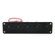thumbnail image 2 of Panel de interruptor basculante de 5 pandillas, Panel de interruptor de palanca LED azul impermeable, Panel de interruptor basculante de tablero redondo de 12v / 24v para RV Boat Yacht Marine Amonsee No, 2 of 5