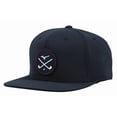thumbnail image 1 of Gorra Mizuno para mujer, con forma de palo cruzado, snapback, de golf, color azul marino, 1 of 5