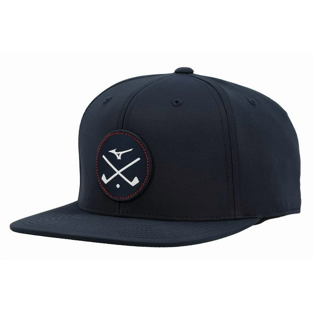 Gorra Mizuno para mujer, con forma de palo cruzado, snapback, de golf, color azul marino