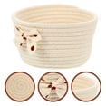 thumbnail image 3 of MasteelfCA Panier de Rangement de Bureau avec Nœud, Support de Rangement pour la Maison, 3 of 8