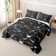 thumbnail image 3 of Homewish Kids Ice Hockey Quilt Full For Boys,Sports Theme Full Bedspread Sets,Black Gray,3-Piece, 3 of 7