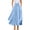 Light Blue, variant on Women's Black High Waisted Bohemian Maxi Skirt, Side Slit Flowy with Pockets