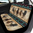 thumbnail image 3 of Jeiento Southwest Aztec Car Seat Covers Full Set of 4 Running Horse Front Bucket Saddle Blanket Stretchy Auto Rear Car Seat Covers Interior Auto Accessory Fit for Most SUV Van Truck, 3 of 7