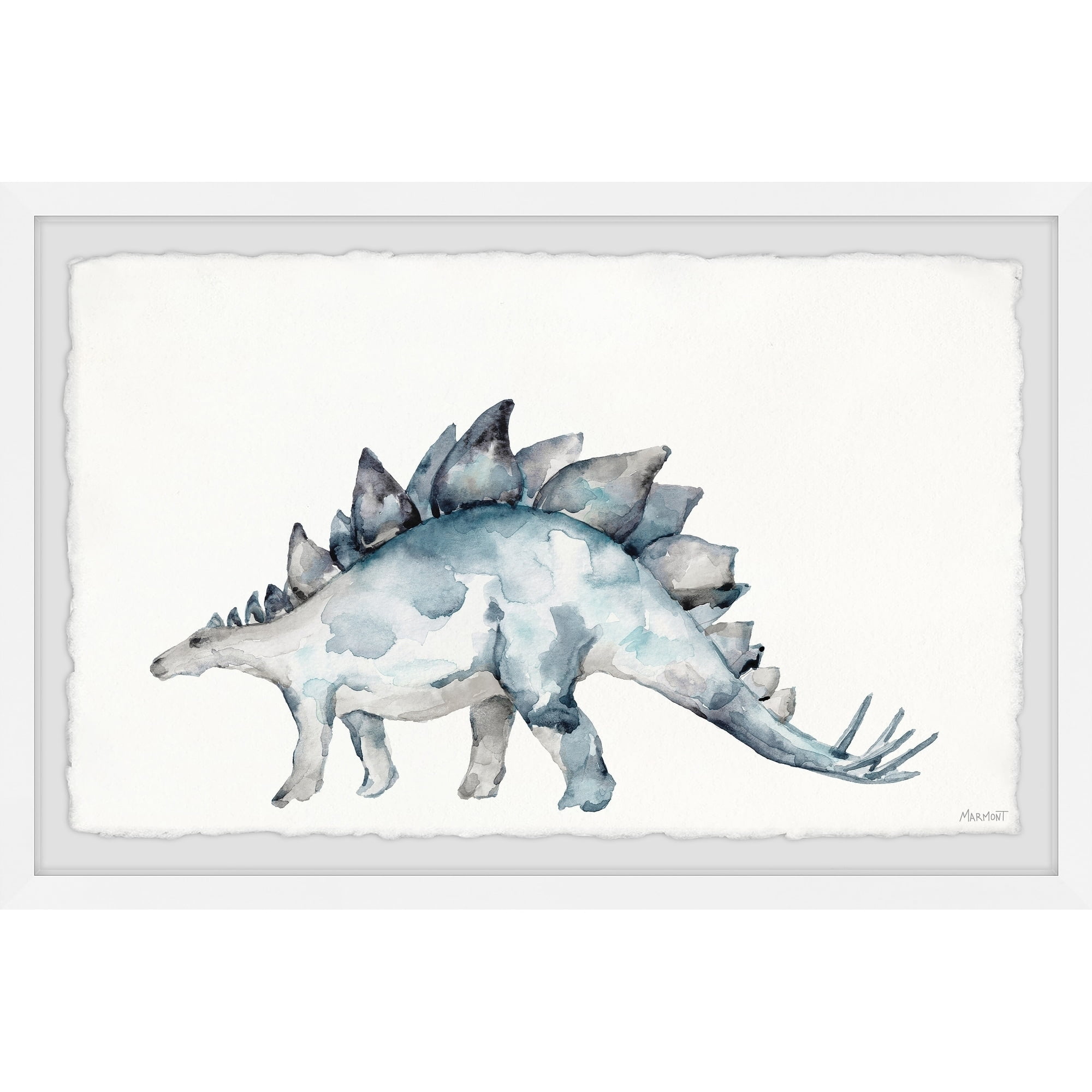 Marmont Hill Spiked Dinosaur Framed Wall Art