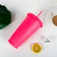 thumbnail image 5 of Cheers US 710ML Color Changing Cups Blank Cups Reusable Tumbler with Lids and Straws,BPA Free Reusable Plastic, 5 of 7