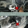 thumbnail image 4 of Aluminum Alloy Oil Pan Drain Screw Gasket Kit for Toyota & Select Lexus Models 90430-12031 | Durable Replacement Crush Washer & Plug for Engine Oil Changes, 4 of 8